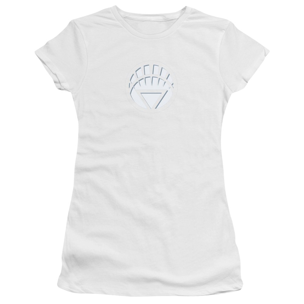 Green Lantern White Lantern Logo - Juniors T-Shirt Juniors T-Shirt Green Lantern   