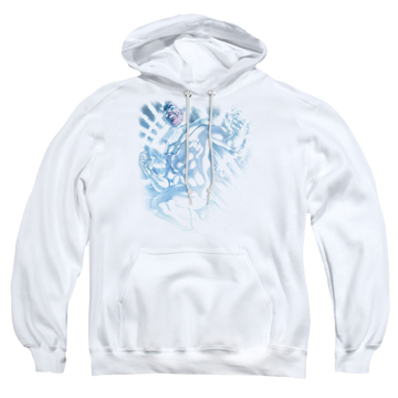 White pullover hoodie with Green Lantern White Lantern Sinestro graphic