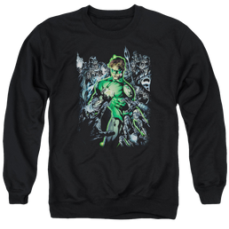 Green Lantern Surrounded By Death - Men's Crewneck Sweatshirt Men's Crewneck Sweatshirt Green Lantern   