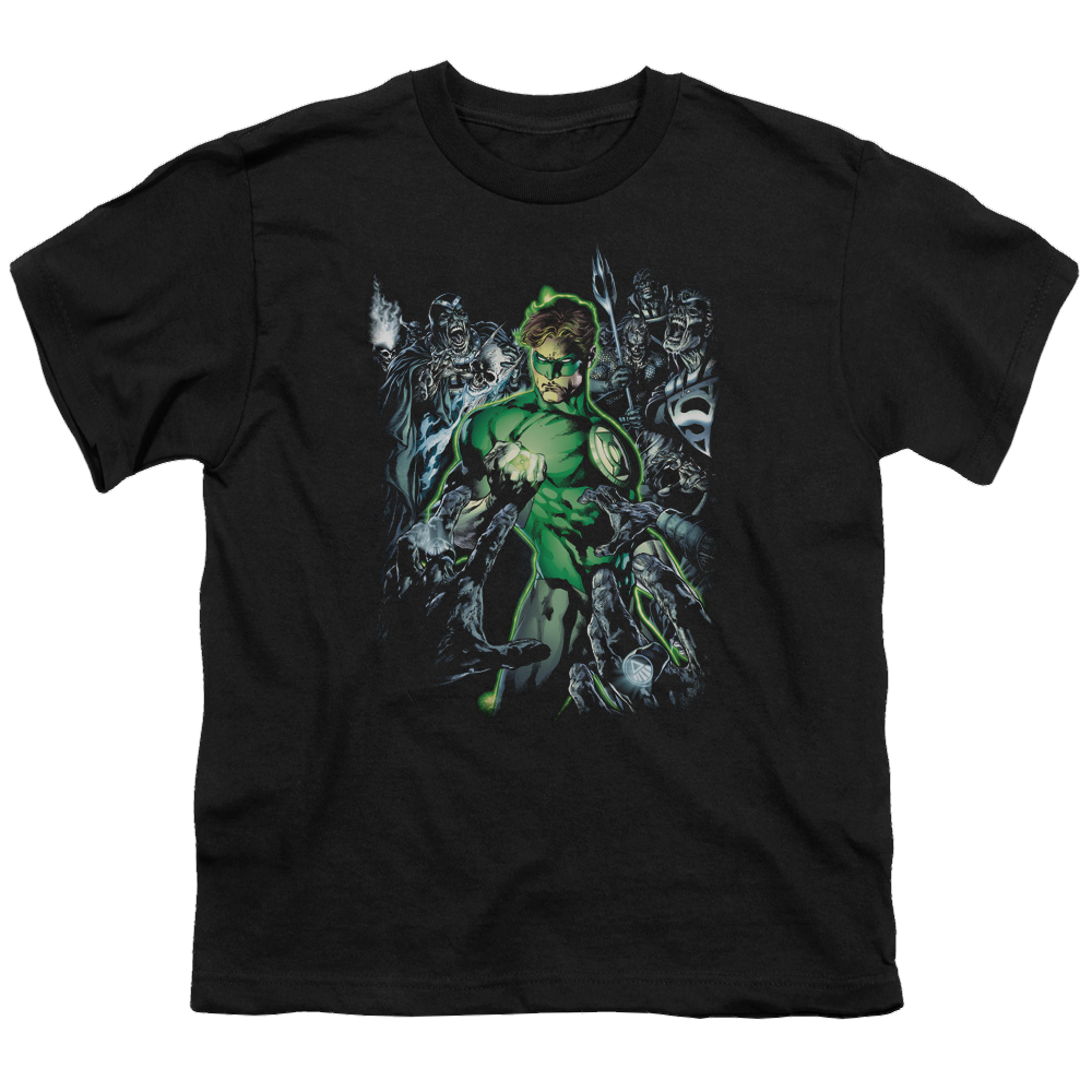 Green Lantern Surrounded By Death - Youth T-Shirt Youth T-Shirt (Ages 8-12) Green Lantern   