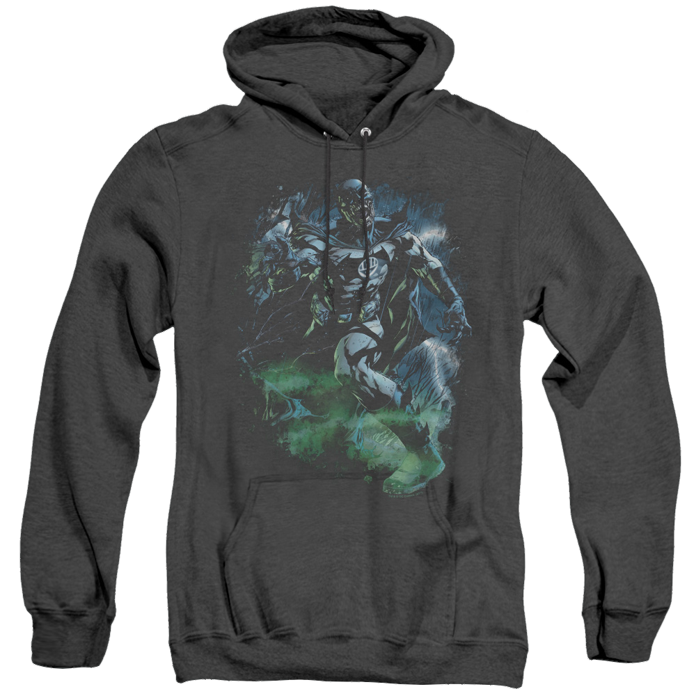 Green Lantern Black Lantern Batman - Heather Pullover Hoodie Heather Pullover Hoodie Green Lantern   