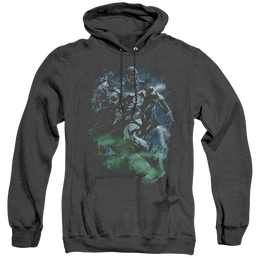 Green Lantern Black Lantern Batman - Heather Pullover Hoodie Heather Pullover Hoodie Green Lantern   