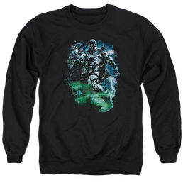 Green Lantern Black Lantern Batman - Men's Crewneck Sweatshirt Men's Crewneck Sweatshirt Green Lantern   