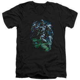 Green Lantern Black Lantern Batman - Men's V-Neck T-Shirt Men's V-Neck T-Shirt Green Lantern   