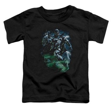 Black toddler t-shirt with Green Lantern Black Lantern Batman graphic