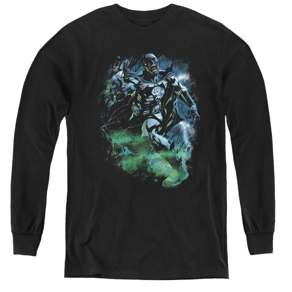 Green Lantern Black Lantern Batman - Youth Long Sleeve T-Shirt Youth Long Sleeve T-Shirt Green Lantern   
