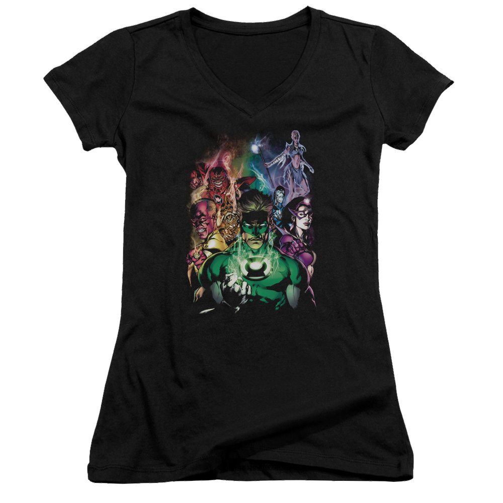 Green Lantern The New Guardians - Juniors V-Neck T-Shirt Juniors V-Neck T-Shirt Green Lantern   