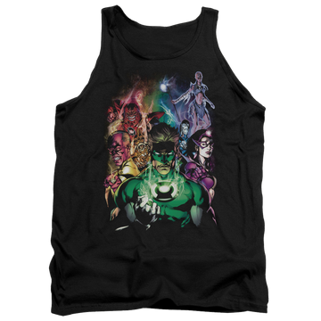 Black men's tank with Green Lantern The New Guardians graphic