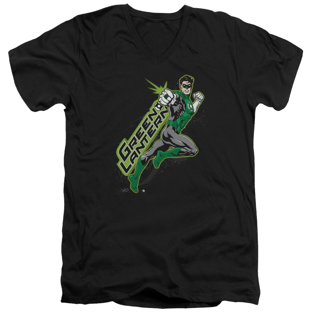 Green Lantern Among The Stars - Men's V-Neck T-Shirt Men's V-Neck T-Shirt Green Lantern   