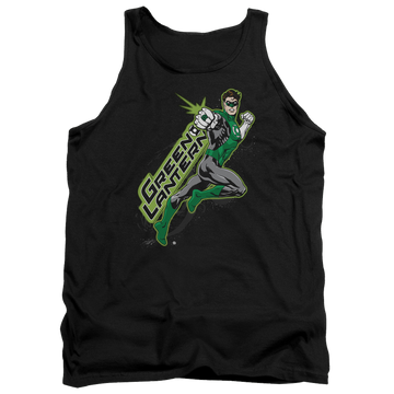Black men's tank with Green Lantern Among The Stars graphic