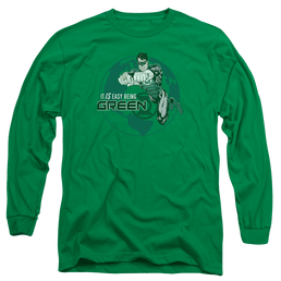 Green Lantern Easy Being Green - Men's Long Sleeve T-Shirt Men's Long Sleeve T-Shirt Green Lantern   