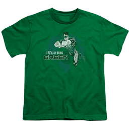 Green Lantern Easy Being Green - Youth T-Shirt Youth T-Shirt (Ages 8-12) Green Lantern   