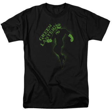 Black men's regular fit t-shirt with Green Lantern Lantern Darkness graphic