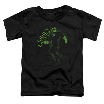 Black toddler t-shirt with Green Lantern Lantern Darkness graphic