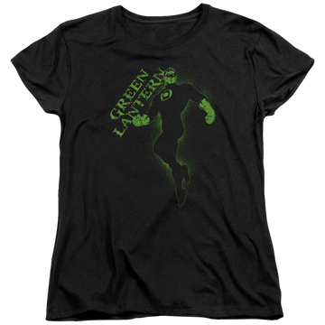 Black women's t-shirt with Green Lantern LANTERN DARKNESS graphic