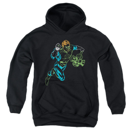 Green Lantern Neon Lantern - Youth Hoodie Youth Hoodie (Ages 8-12) Green Lantern   