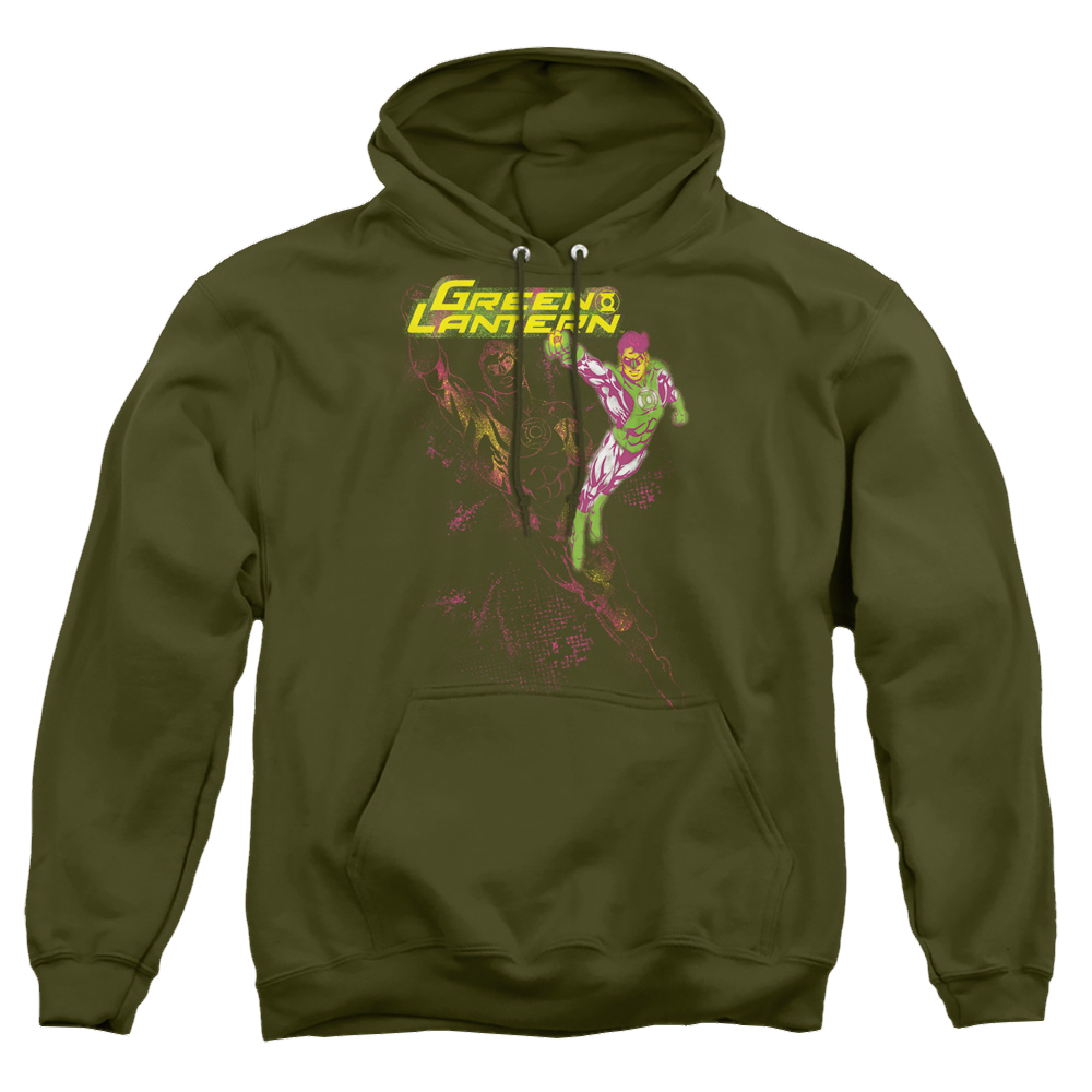Green Lantern Lantern Spray - Pullover Hoodie Pullover Hoodie Green Lantern   