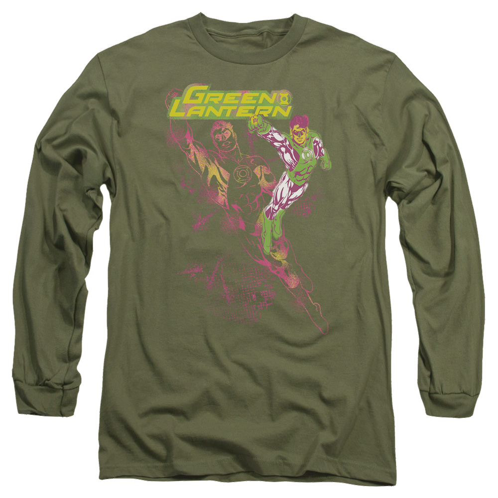 Green Lantern Lantern Spray - Men's Long Sleeve T-Shirt Men's Long Sleeve T-Shirt Green Lantern   