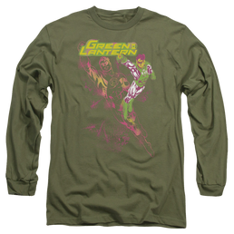 Green Lantern Lantern Spray - Men's Long Sleeve T-Shirt Men's Long Sleeve T-Shirt Green Lantern   
