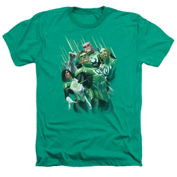 Green Lantern Power Of The Rings - Men's Heather T-Shirt Men's Heather T-Shirt Green Lantern   