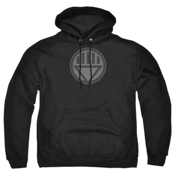 Black pullover hoodie with Green Lantern Black Symbol graphic