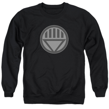 Black men's crewneck sweatshirt with Green Lantern Black Symbol graphic