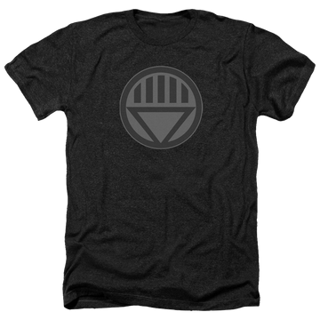 Charcoal men's heather t-shirt with Green Lantern Black Symbol graphic