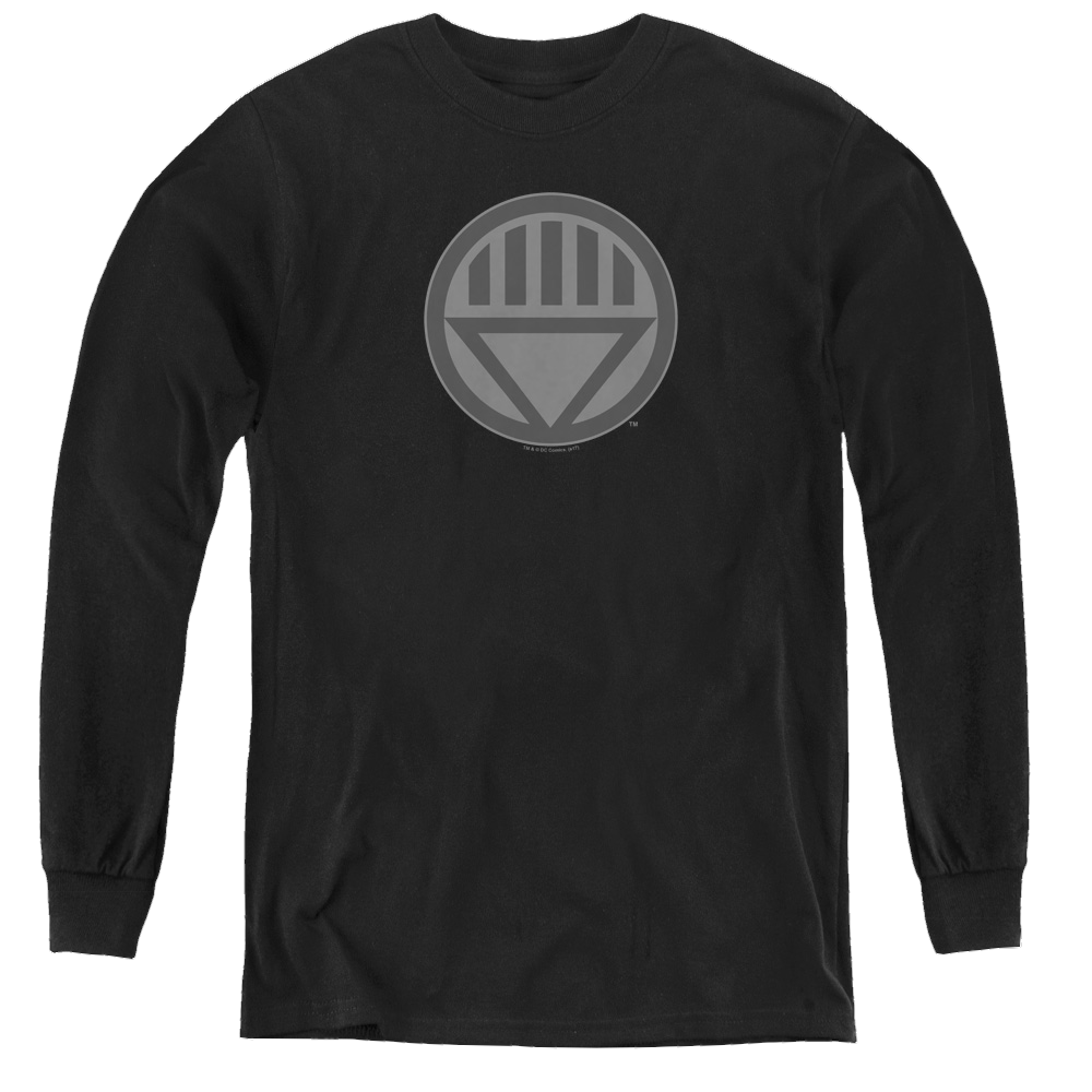 Green Lantern Black Symbol - Youth Long Sleeve T-Shirt Youth Long Sleeve T-Shirt Green Lantern   