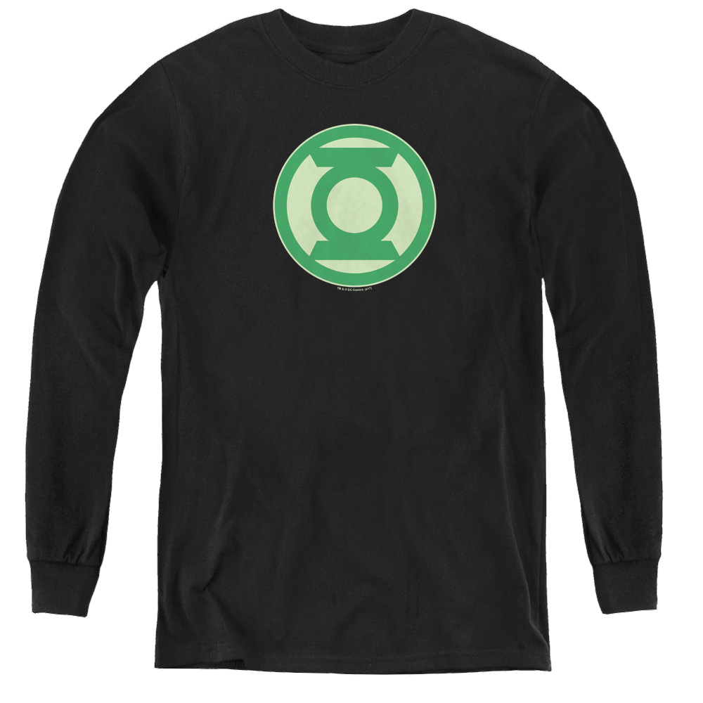 Green Lantern Green Symbol - Youth Long Sleeve T-Shirt Youth Long Sleeve T-Shirt Green Lantern   
