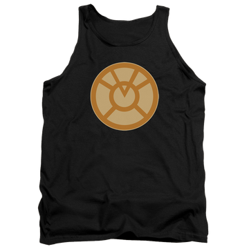 Black men's tank with Green Lantern Orange Symbol graphic