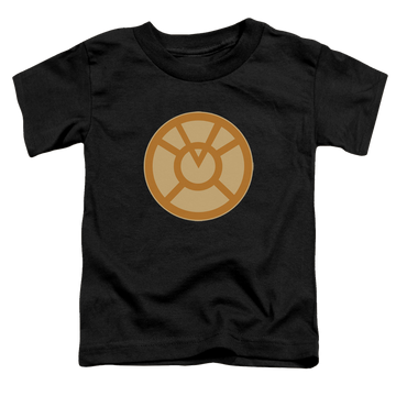 Black toddler t-shirt with Green Lantern Orange Symbol graphic