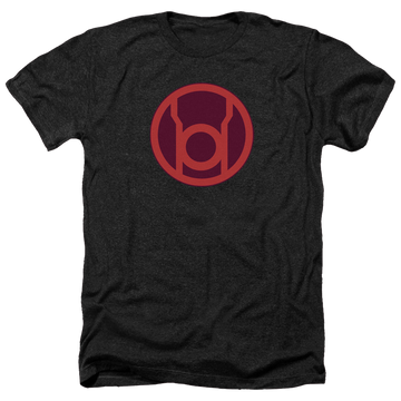 Charcoal men's heather t-shirt with Green Lantern Red Symbol graphic