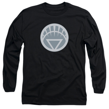 Black men's long sleeve t-shirt with Green Lantern White Symbol graphic