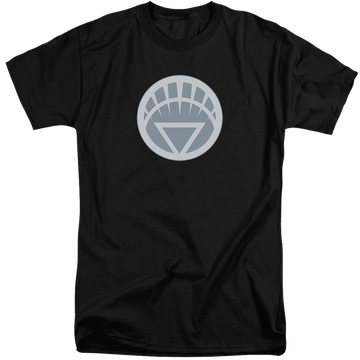 Black men's tall fit t-shirt with Green Lantern White Symbol graphic