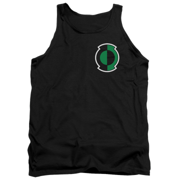 Black men's tank with Green Lantern Kyle Logo graphic
