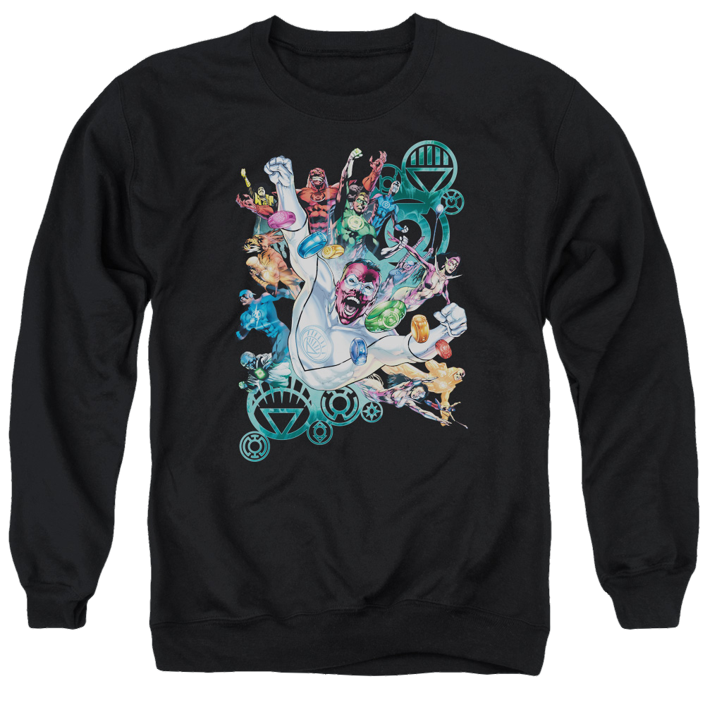 Green Lantern Lanterns Unite - Men's Crewneck Sweatshirt Men's Crewneck Sweatshirt Green Lantern   