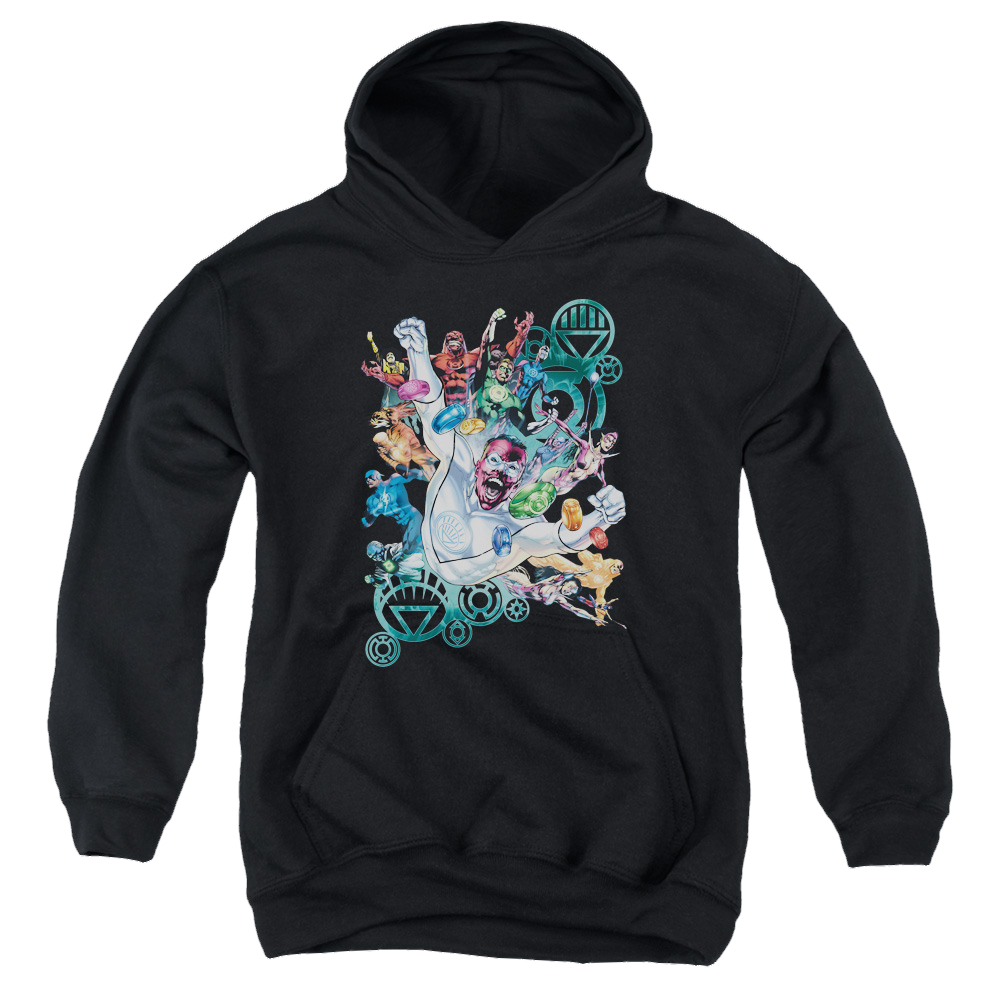 Green Lantern Lanterns Unite - Youth Hoodie Youth Hoodie (Ages 8-12) Green Lantern   