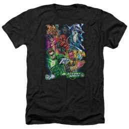 Green Lantern Blackest Group - Men's Heather T-Shirt Men's Heather T-Shirt Green Lantern   