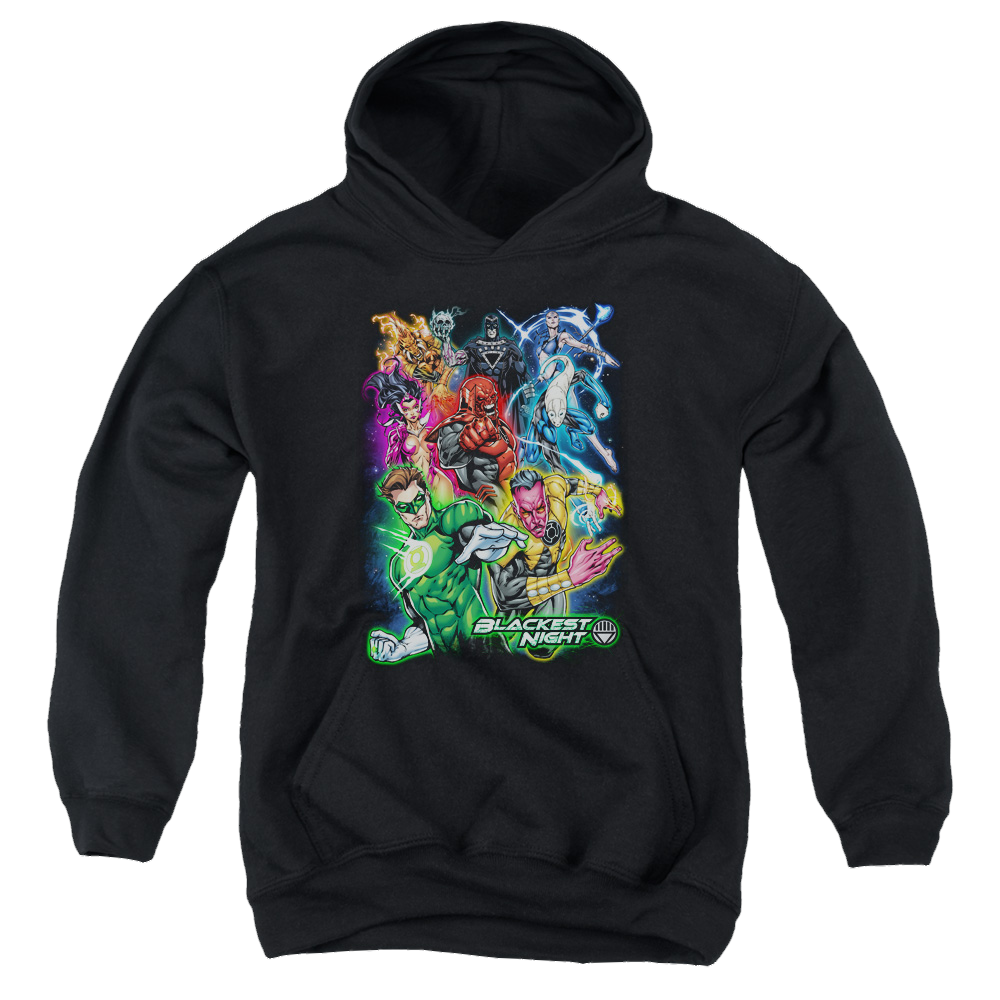 Green Lantern Blackest Group - Youth Hoodie Youth Hoodie (Ages 8-12) Green Lantern   