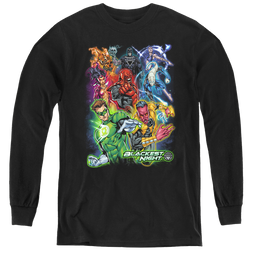 Green Lantern Blackest Group - Youth Long Sleeve T-Shirt Youth Long Sleeve T-Shirt Green Lantern   
