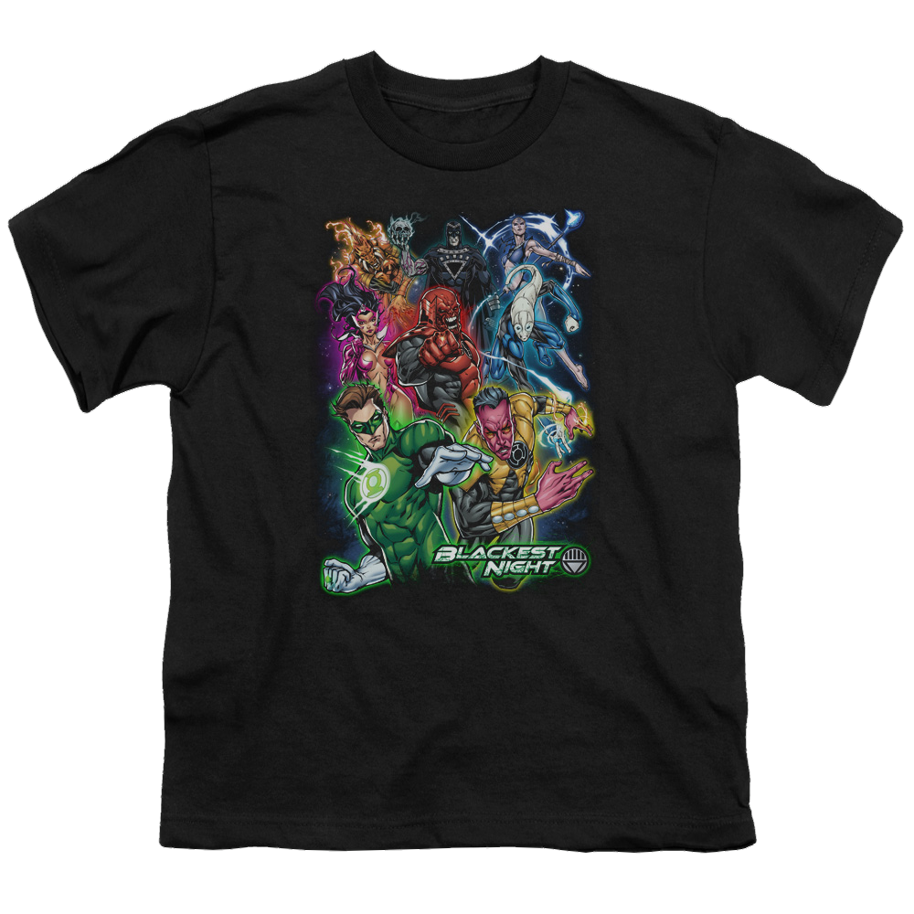 Green Lantern Blackest Group - Youth T-Shirt Youth T-Shirt (Ages 8-12) Green Lantern   