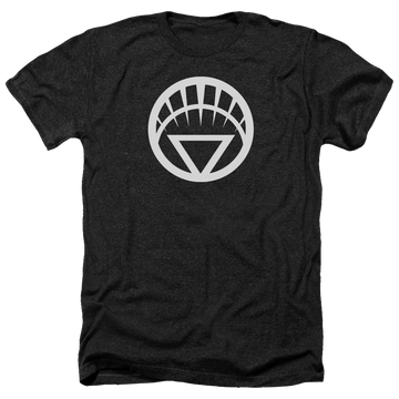 Charcoal men's heather t-shirt with Green Lantern White Emblem graphic