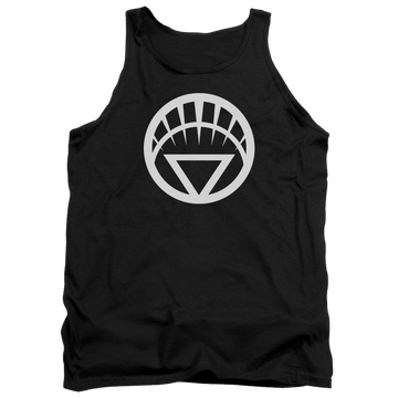 Black men's tank with Green Lantern White Emblem graphic