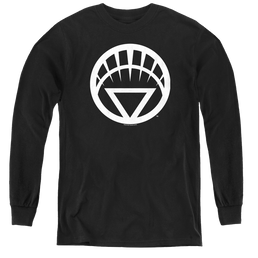Green Lantern White Emblem - Youth Long Sleeve T-Shirt Youth Long Sleeve T-Shirt Green Lantern   