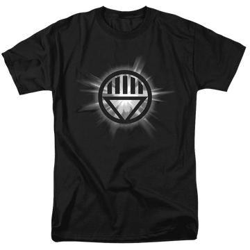 Black men's regular fit t-shirt with Green Lantern Black Glow graphic