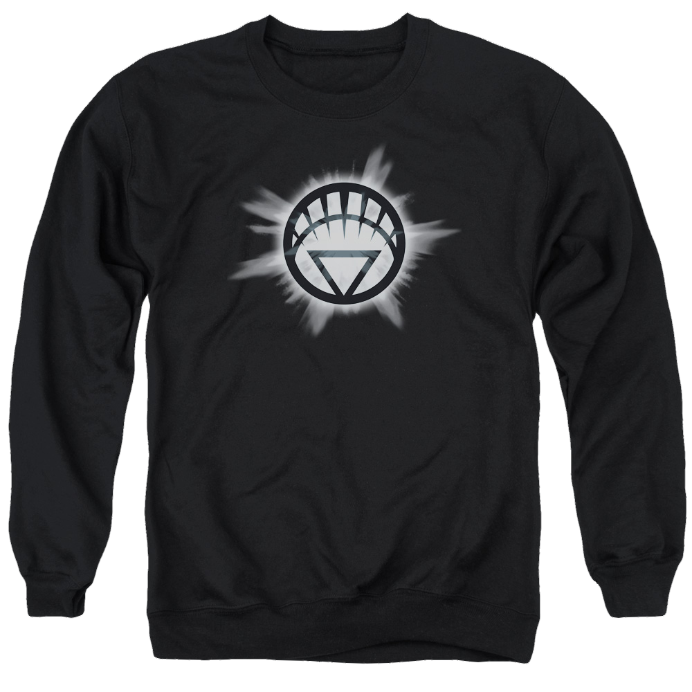 Green Lantern White Glow - Men's Crewneck Sweatshirt Men's Crewneck Sweatshirt Green Lantern   