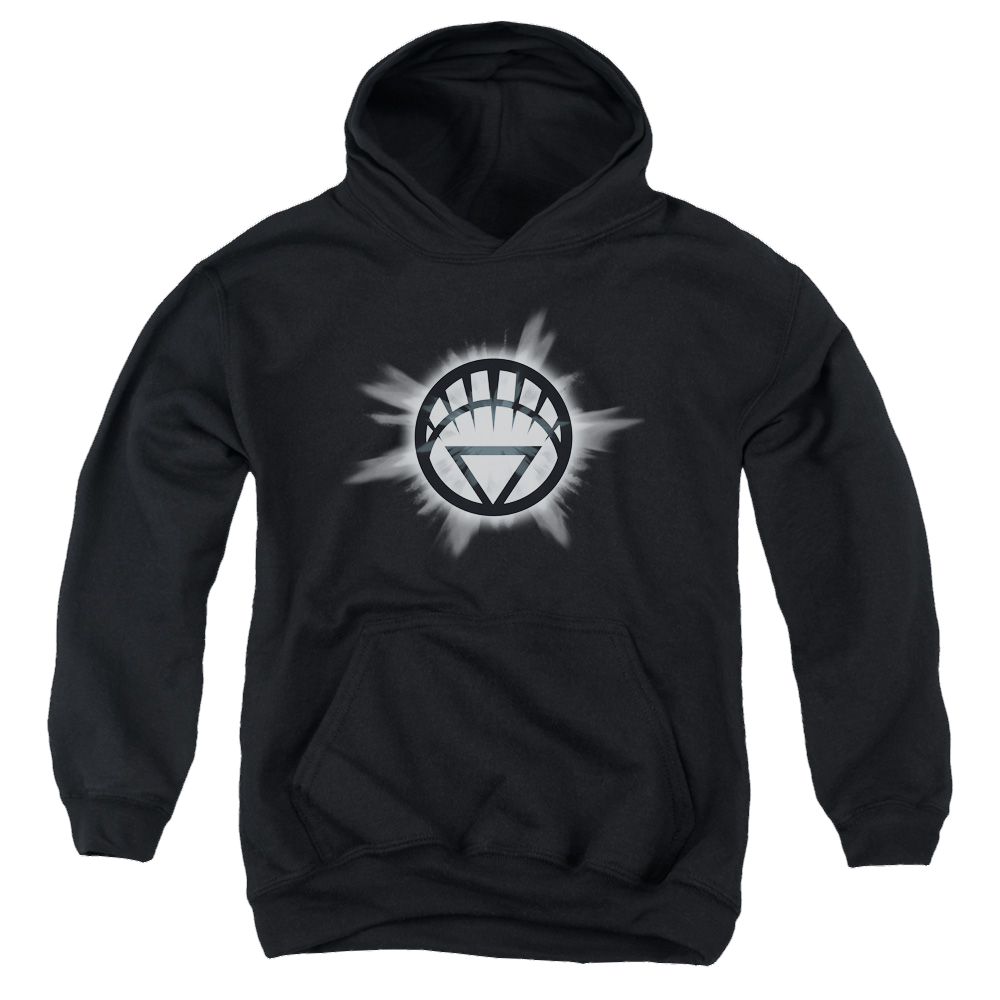 Green Lantern White Glow - Youth Hoodie Youth Hoodie (Ages 8-12) Green Lantern   