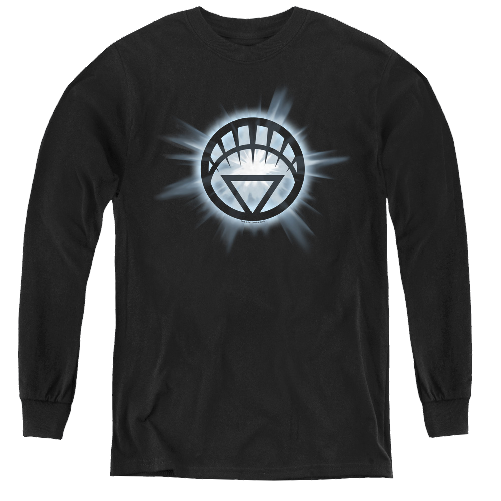 Green Lantern White Glow - Youth Long Sleeve T-Shirt Youth Long Sleeve T-Shirt Green Lantern   