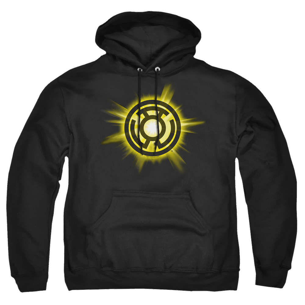 Green Lantern Yellow Glow - Pullover Hoodie Pullover Hoodie Green Lantern   