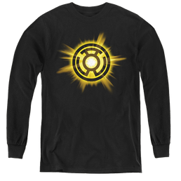 Green Lantern Yellow Glow - Youth Long Sleeve T-Shirt Youth Long Sleeve T-Shirt Green Lantern   